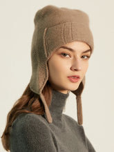 Load image into Gallery viewer, Cashmere Aviator Hat with Earflaps - Unisex
