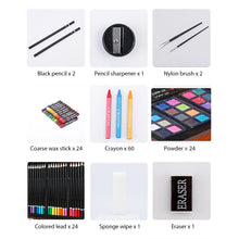 Load image into Gallery viewer, 140-Piece Kids Art Set with Paints, Brushes, Markers &amp; Pencils
