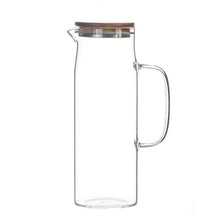 Load image into Gallery viewer, 1000ML/1500ML Thick Glass Kettle with Bamboo Lid &amp; Filter
