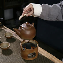 Load image into Gallery viewer, Rust Glaze Ceramic Teapot with Top Handle, 300ml
