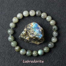 Load image into Gallery viewer, Natural Stone Bead Bracelet, 8mm, Stretch

