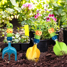 Load image into Gallery viewer, Colorful Garden Tools Toys for children Outdoor Gardening Trowel Shovel Rake Yard Watering Pot Digging Beach Safe Toys Kids Gift
