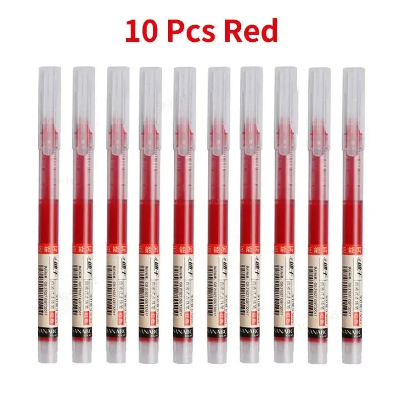 10-Piece Needle Tip Gel Pen Set