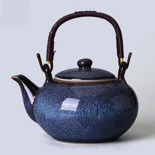 Load image into Gallery viewer, Large Ceramic Teapot with Top Handle and Infuser

