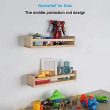 Load image into Gallery viewer, Wooden Floating Children&#39;s Bookshelves for Bedroom Decor

