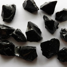 Load image into Gallery viewer, Black Obsidian Raw Stone, Natural Rough Pieces
