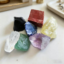 Load image into Gallery viewer, Raw Chakra Crystal Set, 7 Natural Stones, 2–3cm
