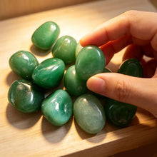 Load image into Gallery viewer, Green Aventurine Tumbled Stones, Natural, 100g Bag, 2–4cm
