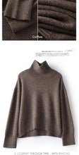 Load image into Gallery viewer, 100% Cashmere Women&#39;s Thick Turtleneck Sweater
