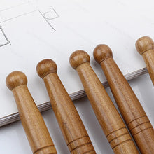 Load image into Gallery viewer, Natural Wooden Acupoint Stick Dial Stick Meridian Pen Massage Stick Body Meridian Stress Relief Foot Sole Acupoint Massage Tools
