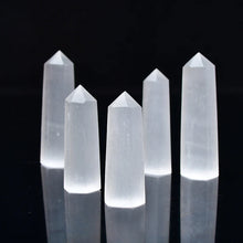 Load image into Gallery viewer, Selenite Tower, Natural, Six-Sided Point, 50–80mm
