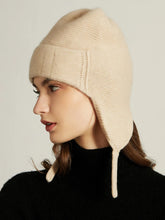 Load image into Gallery viewer, Cashmere Aviator Hat with Earflaps - Unisex
