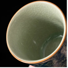 Load image into Gallery viewer, Blue and White Crackle Glaze Teacup, 110ml
