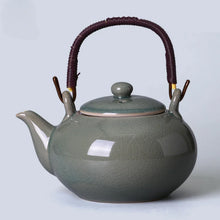 Load image into Gallery viewer, Large Ceramic Teapot with Top Handle and Infuser
