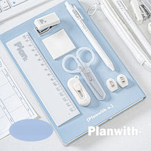 Load image into Gallery viewer, 10-Piece Student Stationery Set – Stapler, Ruler, Scissors, Pens &amp; Sticky Notes
