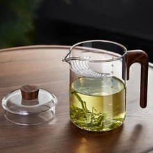 Load image into Gallery viewer, Borosilicate Glass Teapot with Crescent Filter, 800ml
