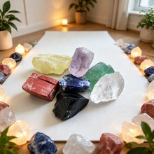 Load image into Gallery viewer, Raw Chakra Crystal Set, 7 Natural Stones, 2–3cm
