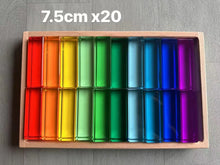 Load image into Gallery viewer, Kids 3D Acrylic Crystal Gem Wooden Blocks
