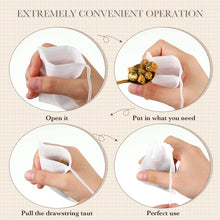 Load image into Gallery viewer, Disposable Drawstring Tea Bags, 50 to 300 Pack
