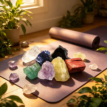 Load image into Gallery viewer, Raw Chakra Crystal Set, 7 Natural Stones, 2–3cm
