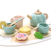 Load image into Gallery viewer, Wooden afternoon tea set
