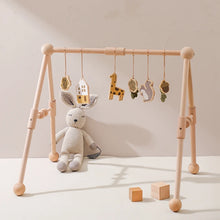 Load image into Gallery viewer, Wooden Baby Rattle Teether &amp; Sensory Toys Set
