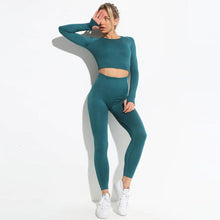 Load image into Gallery viewer, 2021 Seamless Yoga Set Women Sport Set Workout Clothes for Women Sportswear Outfit Gym Clothing Suit Ropa Deportiva Mujer
