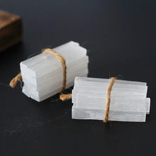 Load image into Gallery viewer, Selenite Sticks, Natural Raw, Pack of 5, 10 or 20
