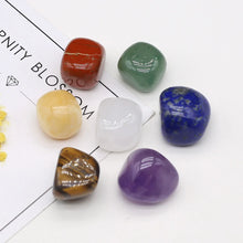 Load image into Gallery viewer, Chakra Tumbled Stone Set, 7 Natural Stones, 15–20mm
