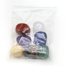 Load image into Gallery viewer, Chakra Tumbled Stone Set, 7 Natural Stones, 15–20mm

