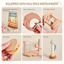 Load image into Gallery viewer, 7pc Wooden Music Instruments Set
