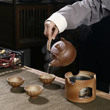 Load image into Gallery viewer, Rust Glaze Ceramic Teapot with Top Handle, 300ml

