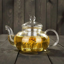 Load image into Gallery viewer, High quality Heat Resistant Glass Tea Pot,Practical Bottle Flower Tea Cup Glass Teapot with Infuser Tea Leaf Herbal Coffee
