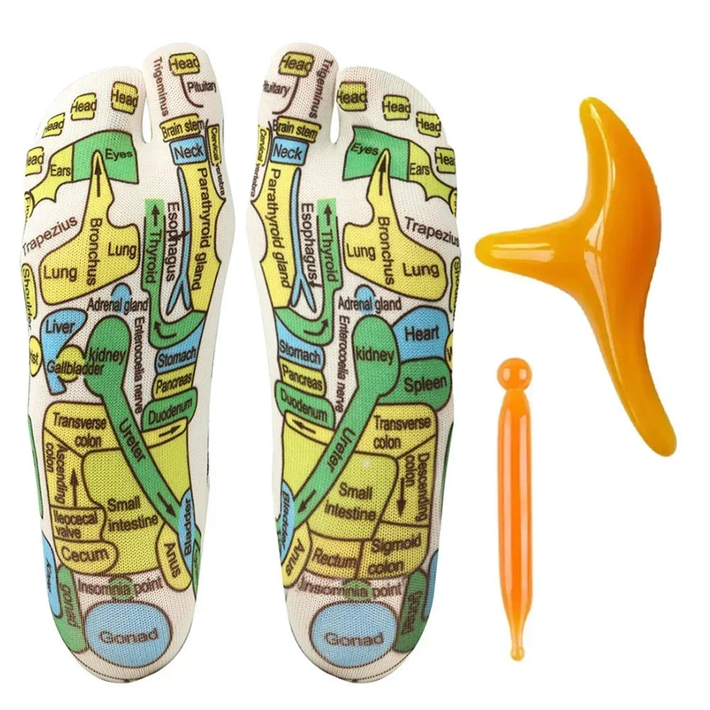1 Set Socks Acupressure Foot Care Massage Relieve Tired Feet Massager Reflexology Socks Foot Acupoint Massage Tool Physiotherapy