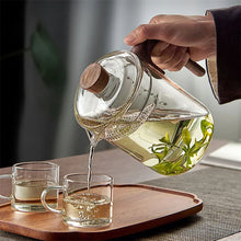 Load image into Gallery viewer, Borosilicate Glass Teapot with Crescent Filter, 800ml
