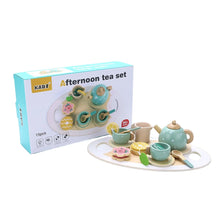 Load image into Gallery viewer, Wooden afternoon tea set
