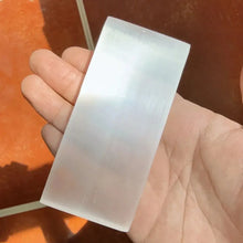 Load image into Gallery viewer, Selenite Charging Plate, Natural Slab, 9–15cm
