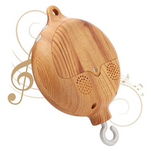 Load image into Gallery viewer, Crib Bell Rotary Music Box with Songs 0 12 Months Baby Bed Hanging Bell Toy Motor Accessory Pendant Toy Nursery Plays Wood Grain
