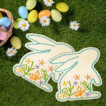 Load image into Gallery viewer, Easter Wooden Cross Stitch Kit DIY Easter Bunny Egg Wood Ornament Hanging Decor Easter Party for Kids Arts Crafts Activity Party

