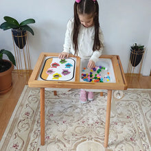 Load image into Gallery viewer, Montessori Sensory Tray Board Game Wooden Color Sorter Parish Open Learning Fine Movement Training Educational Toys For Children
