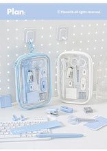 Load image into Gallery viewer, 10-Piece Student Stationery Set – Stapler, Ruler, Scissors, Pens &amp; Sticky Notes
