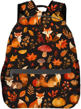 Load image into Gallery viewer, Octopus &amp; Floral Backpack – Stylish Marine Botanical School Bag
