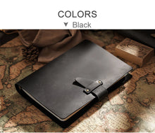 Load image into Gallery viewer, Vintage Leather Ring Binder Notebook

