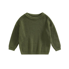 Load image into Gallery viewer, Little Ones Cotton Knit Pullover Sweater
