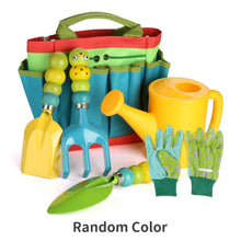 Load image into Gallery viewer, Colorful Garden Tools Toys for children Outdoor Gardening Trowel Shovel Rake Yard Watering Pot Digging Beach Safe Toys Kids Gift
