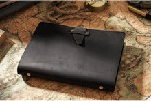Load image into Gallery viewer, Vintage Leather Ring Binder Notebook
