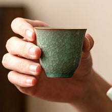 Load image into Gallery viewer, Ru Kiln Ice Crackle Tasting Cup, 25ml
