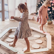 Load image into Gallery viewer, Montessori XIHATOY Children&#39;s Wooden Six Broken Bridge Sensory Training Baby Balance Exercise Bridge Toy
