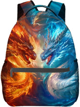 Load image into Gallery viewer, Octopus &amp; Floral Backpack – Stylish Marine Botanical School Bag
