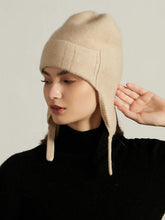 Load image into Gallery viewer, Cashmere Aviator Hat with Earflaps - Unisex
